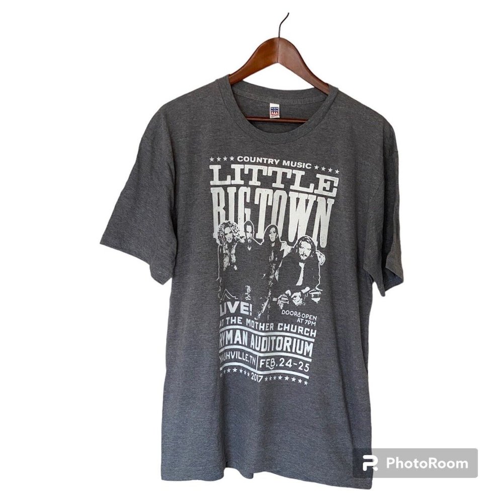 Little Big Town Gray T-Shirt Unisex XL Ryman Auditorium 2017 Tour Music Band